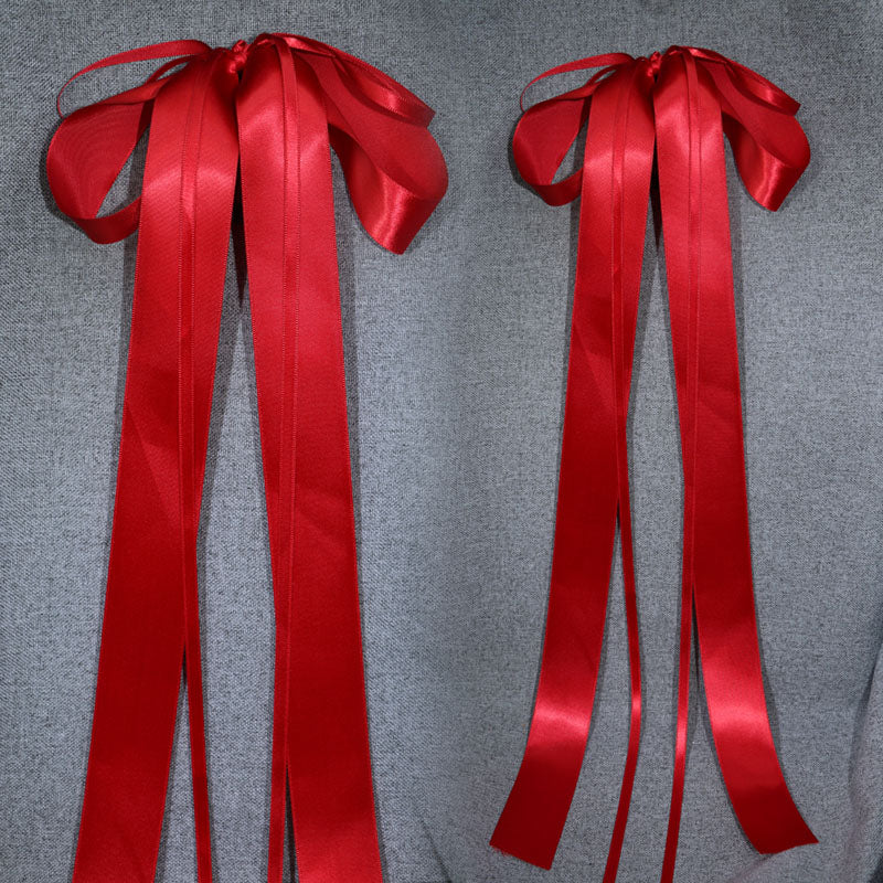 1 Piece Wonderful Ribbon Fabric Bow streamers Hair Ring Fashion Hair Accessories Headdress Best Birthday Gifts T1265