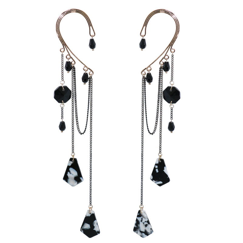 1 Pair Luxury Imitated Earhook Crystal Earrings Acrylic Pendan Fashion Jewelry E1153