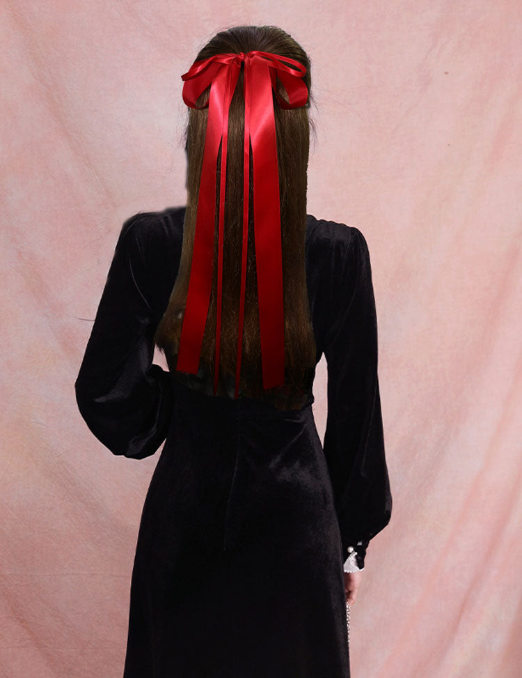 1 Piece Wonderful Ribbon Fabric Bow streamers Hair Ring Fashion Hair Accessories Headdress Best Birthday Gifts T1265