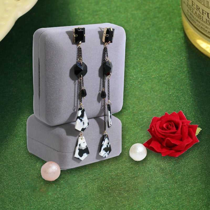1 Pair Luxury Imitated Crystal Earrings Acrylic Pendan Fashion Jewelry E1145