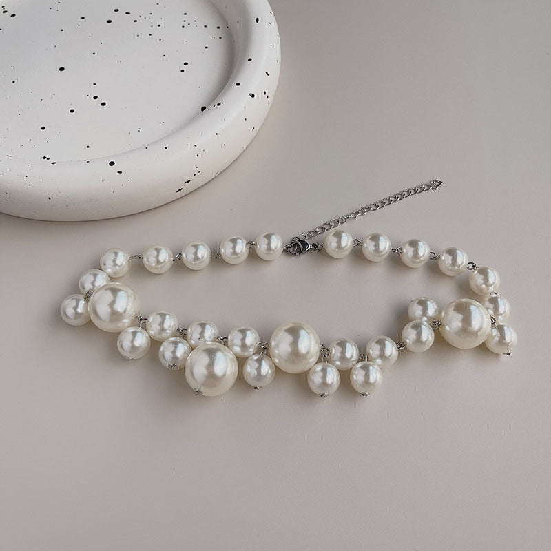 1Piece Elegant Imitation Pearls Necklace Fashion Women Clavicle Chain Choker N216