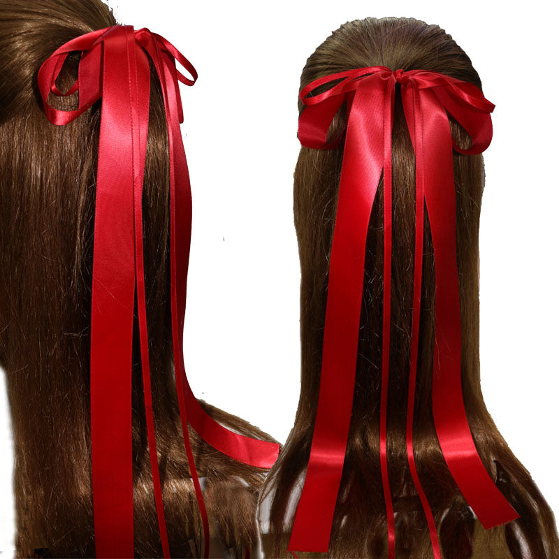 1 Piece Wonderful Ribbon Fabric Bow streamers Hair Ring Fashion Hair Accessories Headdress Best Birthday Gifts T1265