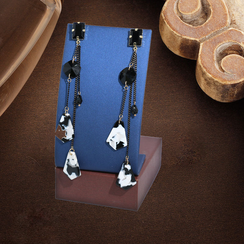 1 Pair Luxury Imitated Crystal Earrings Acrylic Pendan Fashion Jewelry E1145