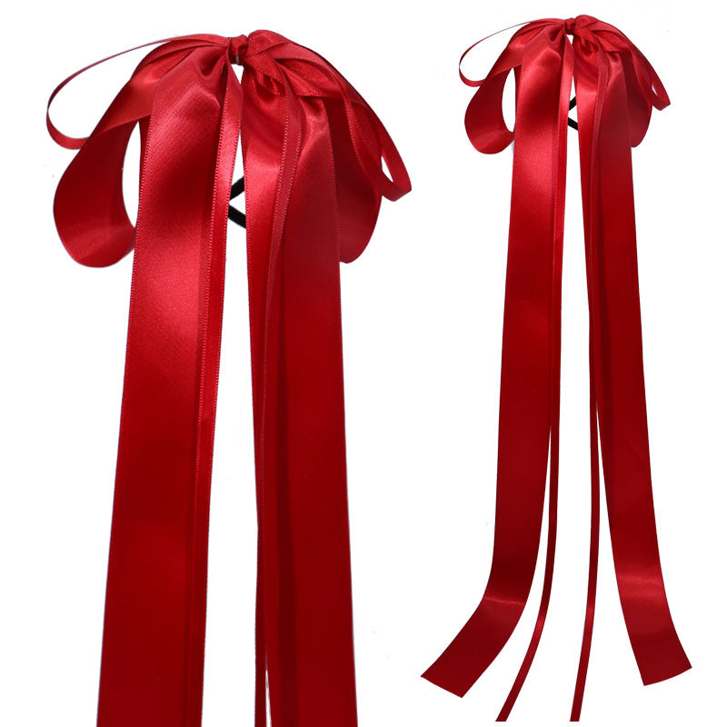 1 Piece Wonderful Ribbon Fabric Bow streamers Hair Ring Fashion Hair Accessories Headdress Best Birthday Gifts T1265