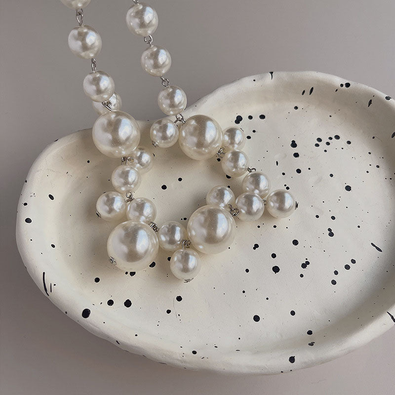 1Piece Elegant Imitation Pearls Necklace Fashion Women Clavicle Chain Choker N216