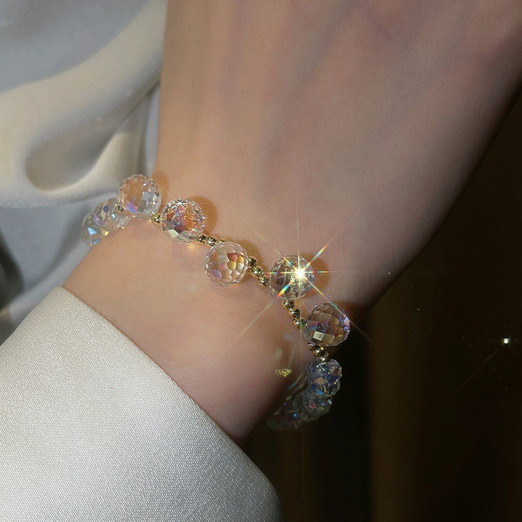 1Piece Luxury Imitated Crystal Bracelets Latest Fashion Hand Chain Bangle Wedding Gifts S95