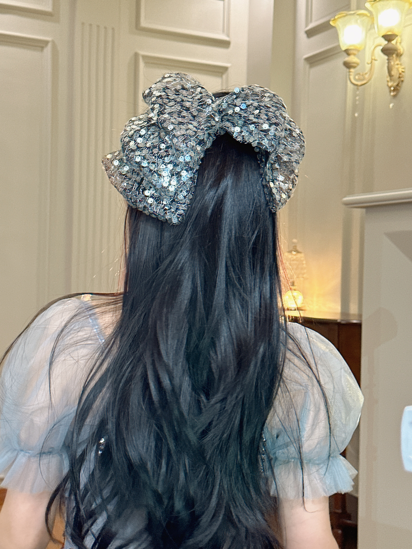 1 Piece Luxury Women Hair Clip Glitter Cloth Hair Accessories Headwear Best Birthday Gift T1622