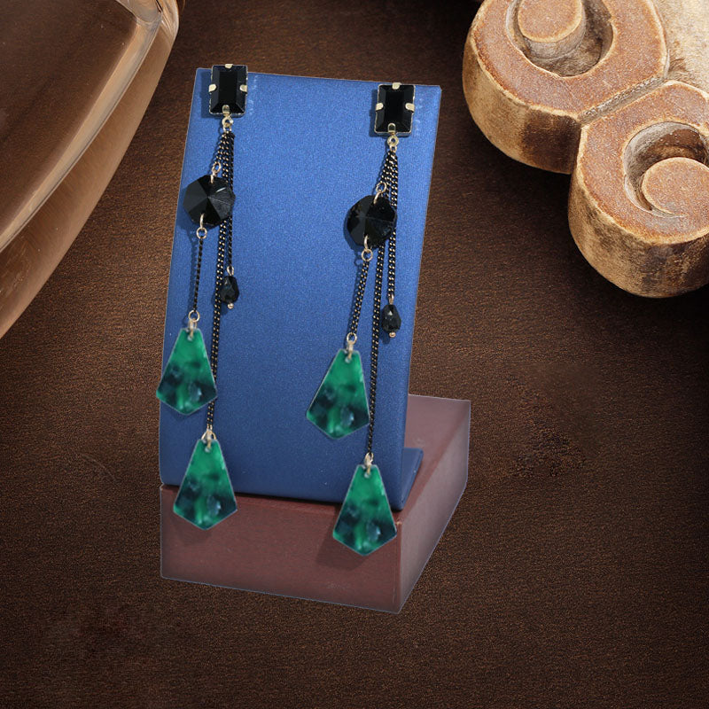 1 Pair Luxury Imitated Crystal Earrings Acrylic Pendan Fashion Jewelry E1145