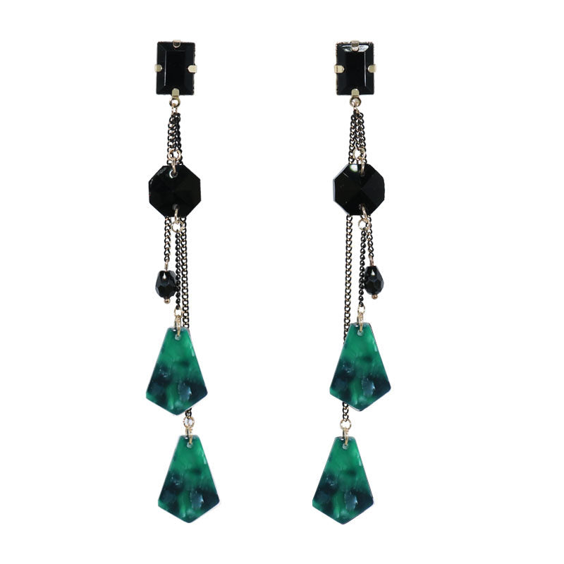 1 Pair Luxury Imitated Crystal Earrings Acrylic Pendan Fashion Jewelry E1145