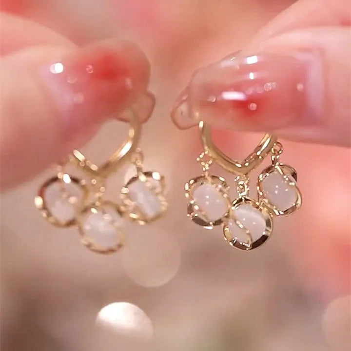 1 Pair Popular Women Stud Earrings Quality Alloy Bead pendant Earrings Elegant Jewellery Best Birthday Gift E1330