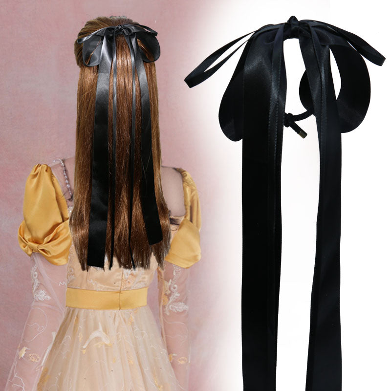 1 Piece Wonderful Ribbon Fabric Bow streamers Hair Ring Fashion Hair Accessories Headdress Best Birthday Gifts T1265