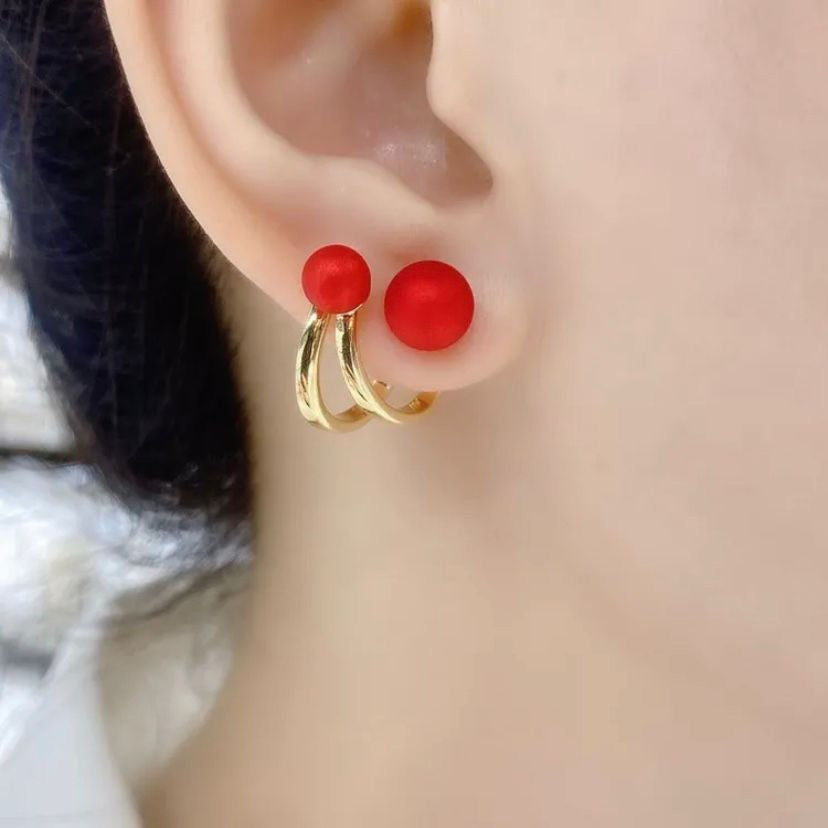 1 Pair Popular Women Stud Earrings Quality Alloy Faux pearl Earrings Elegant Jewellery Best Birthday Gift E1354