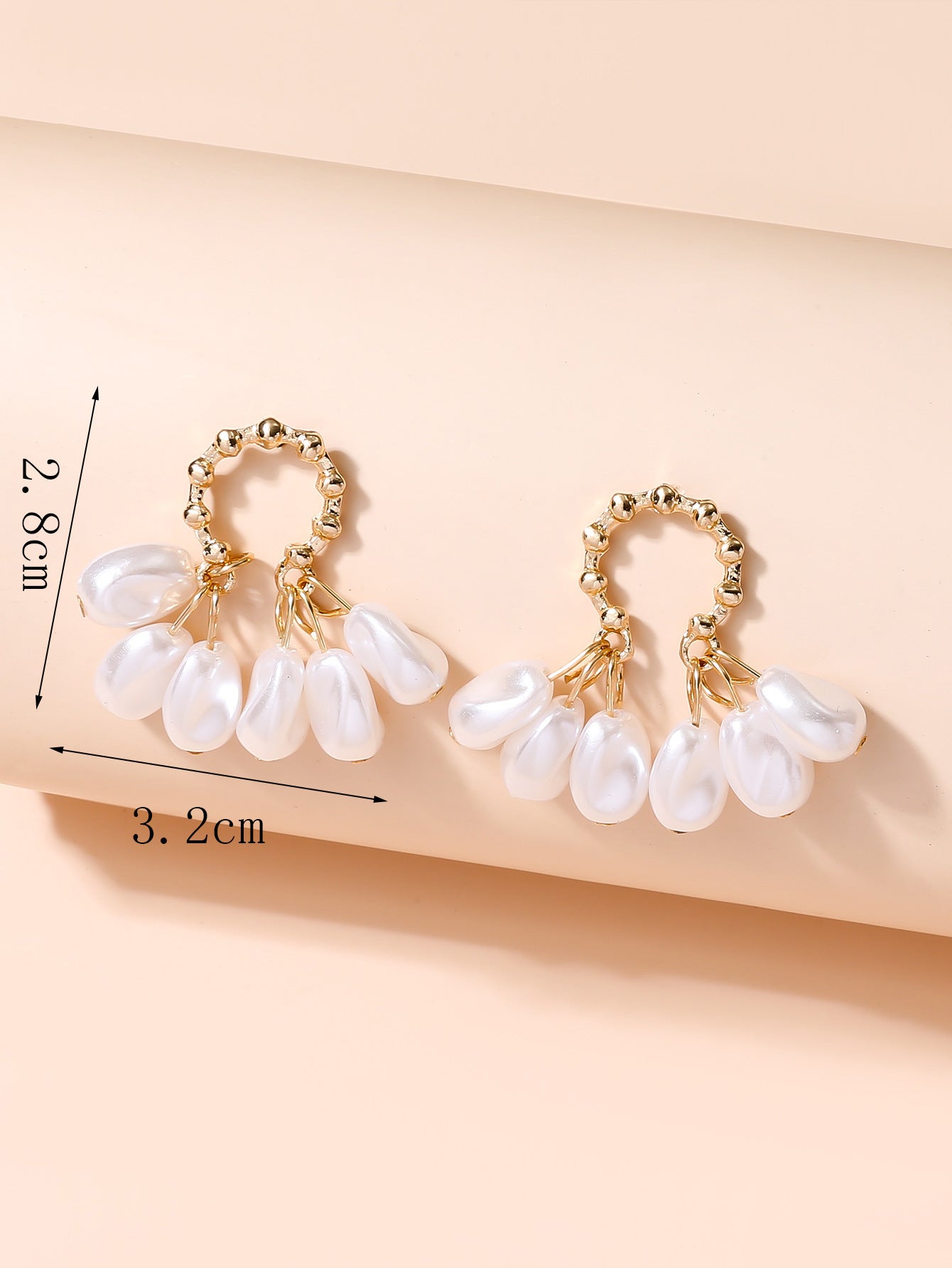 1 Pair Latest Imitaion pearls Earrings Fashion JewelryTassel Dangle Earring E1151 E765