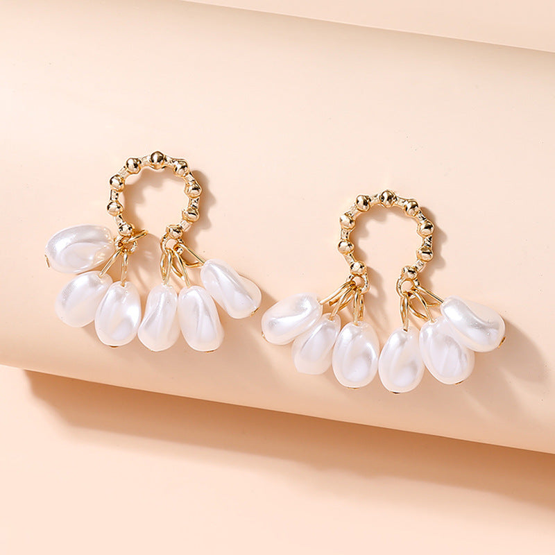 1 Pair Latest Imitaion pearls Earrings Fashion JewelryTassel Dangle Earring E1151 E765