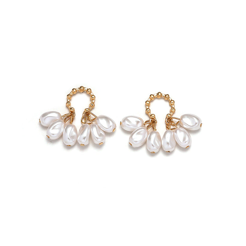 1 Pair Latest Imitaion pearls Earrings Fashion JewelryTassel Dangle Earring E1151 E765